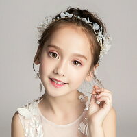 ヘアアクセサリー ピアノ 発表会 子供 レディース 髪飾り ヘッドドレス ヘアクリップ セット 女の子 キッズ 花 リボン フォーマル ホワイト パール ティアラ カチューシャ 結婚式 ブライダル ウエディング 写真撮影 (HC42)