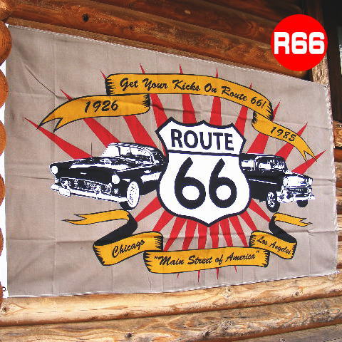 フラッグ 旗 壁 飾り インテリア タペストリー ルート66 レジェンドフラッグ (ガレージング ディスプレー スポーツ観戦 応援 サポーター 男前 インテリア おしゃれ アメリカン 雑貨)通販セール サッカー 用品 セール