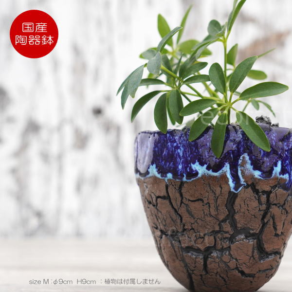 植木鉢おしゃれ陶器鉢3号相当小型室...