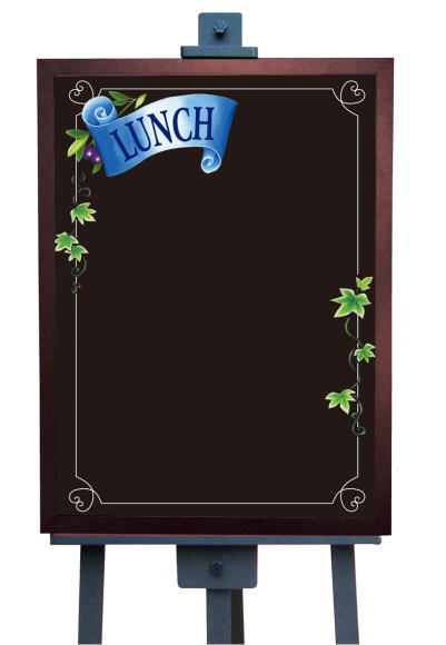 店舗用看板 ショップ看板 マジカルボード　Lサイズ　ランチ青　6111（チョークアート　ブラックボード..