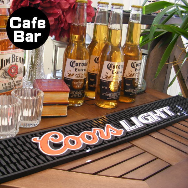 楽天大人の趣味空間バーマット　ラバーマット クアーズライトCoors Light（おしゃれ バー用品 カクテル カフェ bar お酒 ワイン 大人のインテリア アイリッシュパブ）