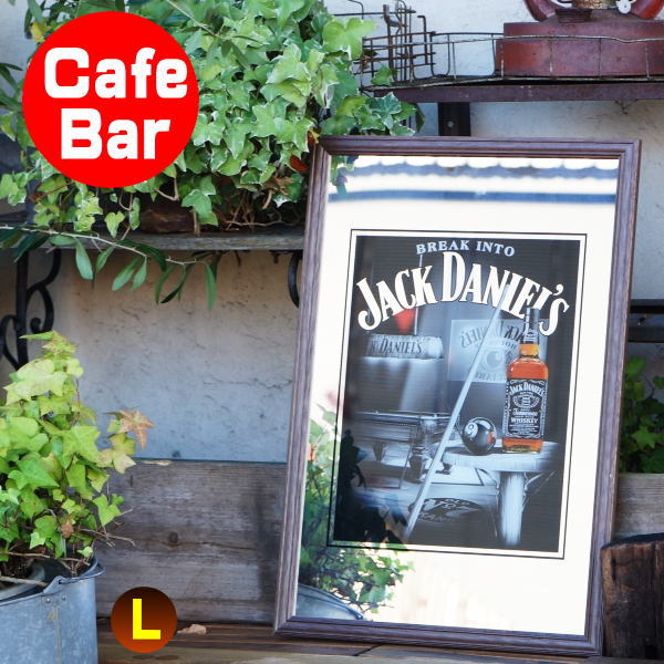 パブミラー バーミラー 鏡 壁掛け ジャックダニエル ビリヤード Jack Daniel s アイリッシュバー カフェ 風 おしゃれ 男前 大人の インテリア 雑貨 ビール お酒 看板 ワイン バー用品 カクテル…