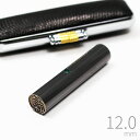 【本日エントリーで抽選最大100%Pバック!】印鑑 はんこ プレミアム チタン 極 ブラック トカゲ革ケース付き 判子 実印 銀行印 認印 12.0mm丸 ライ...