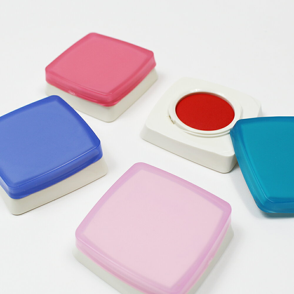 【エントリーでポイント10倍】朱肉 インク シクオス 印マット シャチハタ しゅにく 印鑑 はんこ 捺印 押印 紙 30号 32mm角 蓋付き ケース 黒 赤