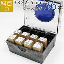 【エントリーでポイント10倍】科目印 ゴム印 はんこ スタンプ 法人 会社 ビジネス 出金 伝票 オーダー 3.8mm×22.5mm 既製品 36個セット