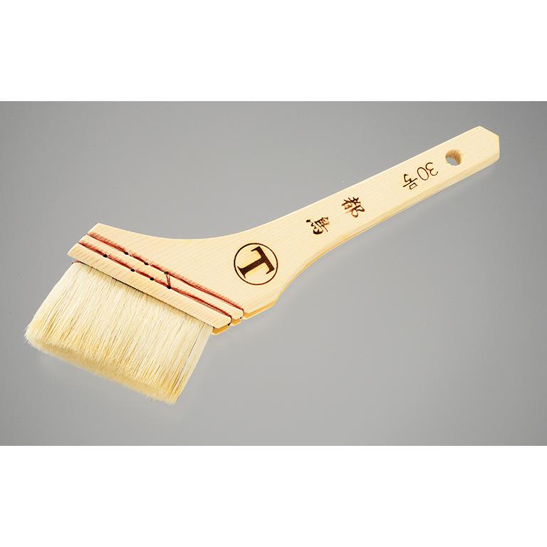 【楽天スーパーセール限定クーポン配布中】 都鳥 筋違 白 30号　刷毛 ハケ はけ 塗装ブラシ ペンキ　作業 DIY