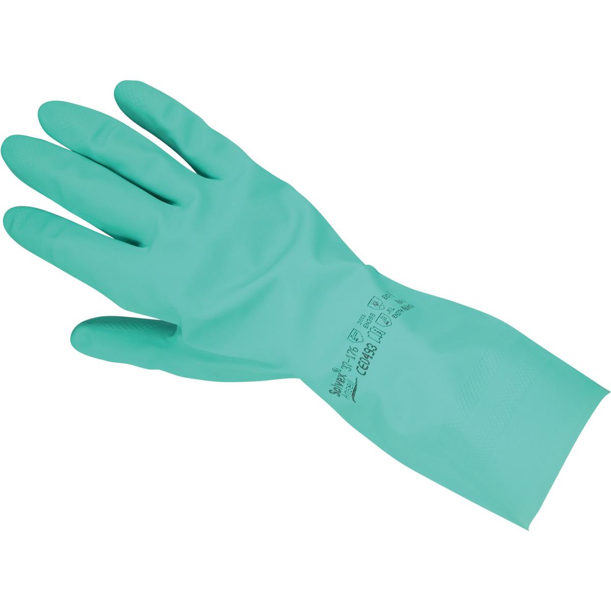 重松ニトリル化学防護手袋37-176 XL 17093 作業 DIY