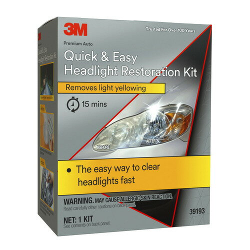 3M ヘッドライト用レストアキットクリアコーティング39193JP 黄ばみ 曇り くすみ 除去 車 ライト