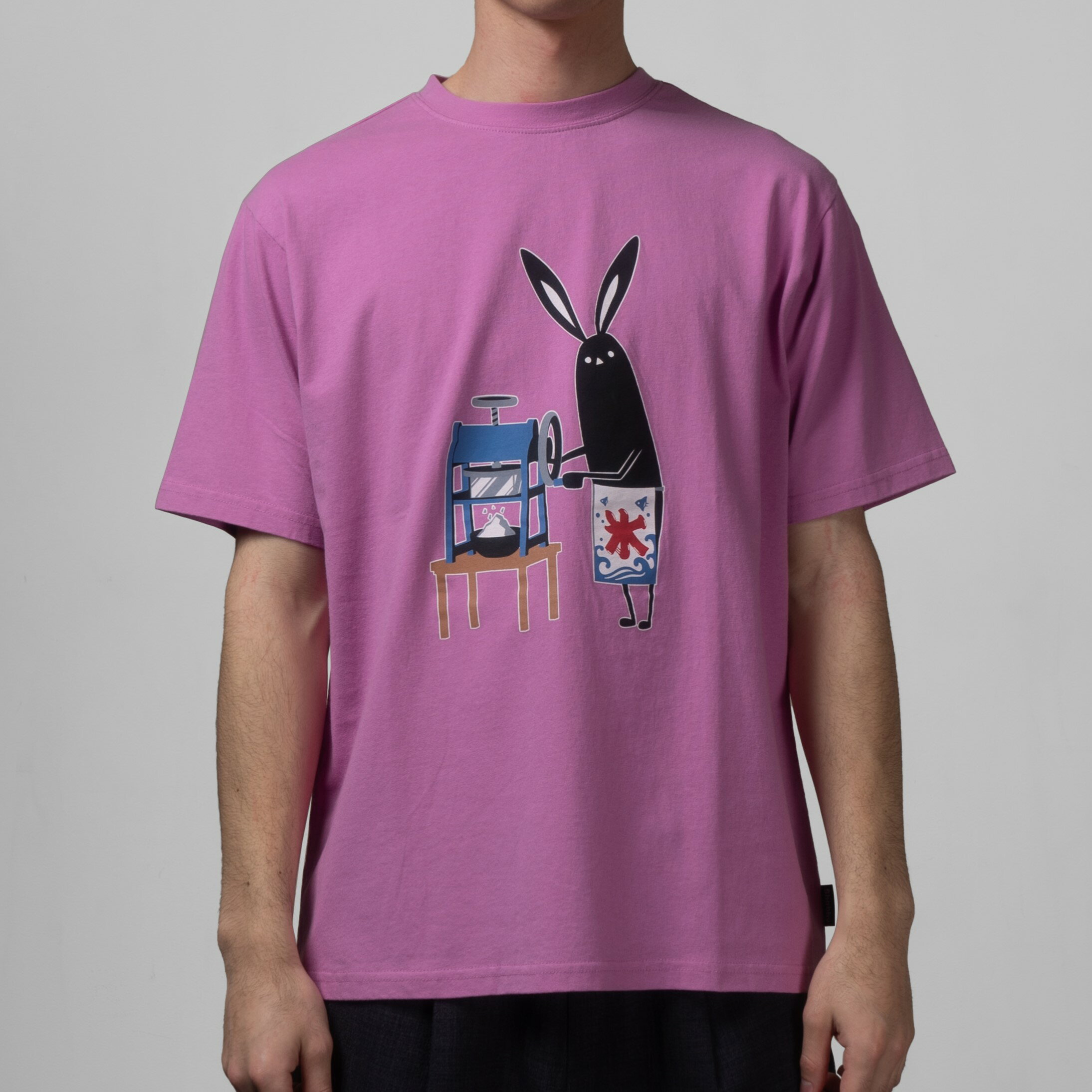 Shabby シャビーくん かき氷プリントTee Tシャツ 半袖 カットソ－ メンズ レディース おしゃれ うさぎ