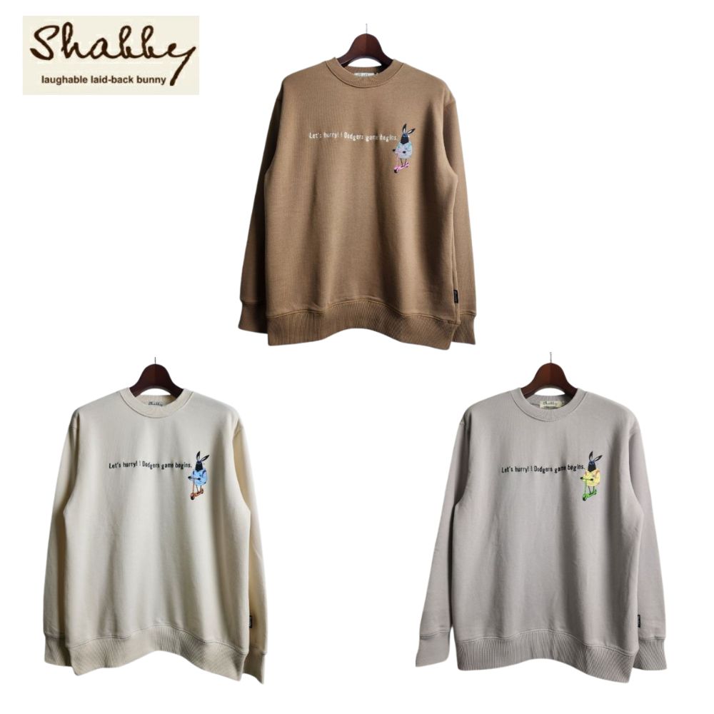 Shabby シャビーくん ブラント キックボ－ド LA シャビ スエット 長袖 Tシャツ ロンt カットソ－ メン..
