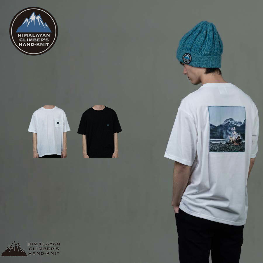 ヒマラヤン クライマーズ 半袖 Tシャツ HIMALAYAN CLIMBER’S HAND-KNIT ICE-SUMMER 天竺 ヒマラヤタキビT バックプリント