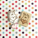 【 楽天スーパーSALE 】バレンタイン ラッピング 袋 スタンプ かわいい 消しゴムはんこ For you はんこ ハート 動物 シロクマ 猫 ペンギン