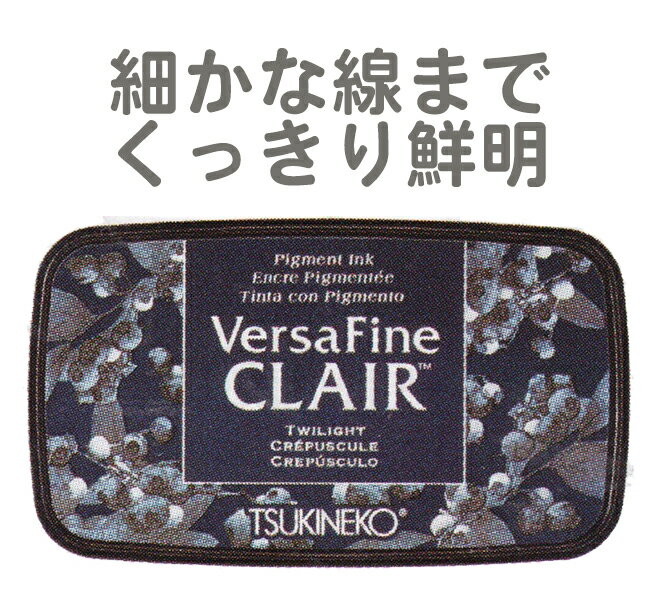 バーサファインクレア バーサファイン・クレア Versa Fine CLAIR ツキネコ インク トワイライト vf-cla-652 年賀状 クリスマスカード 手作り 親子工作 ハンドメイド 自由研究 キット