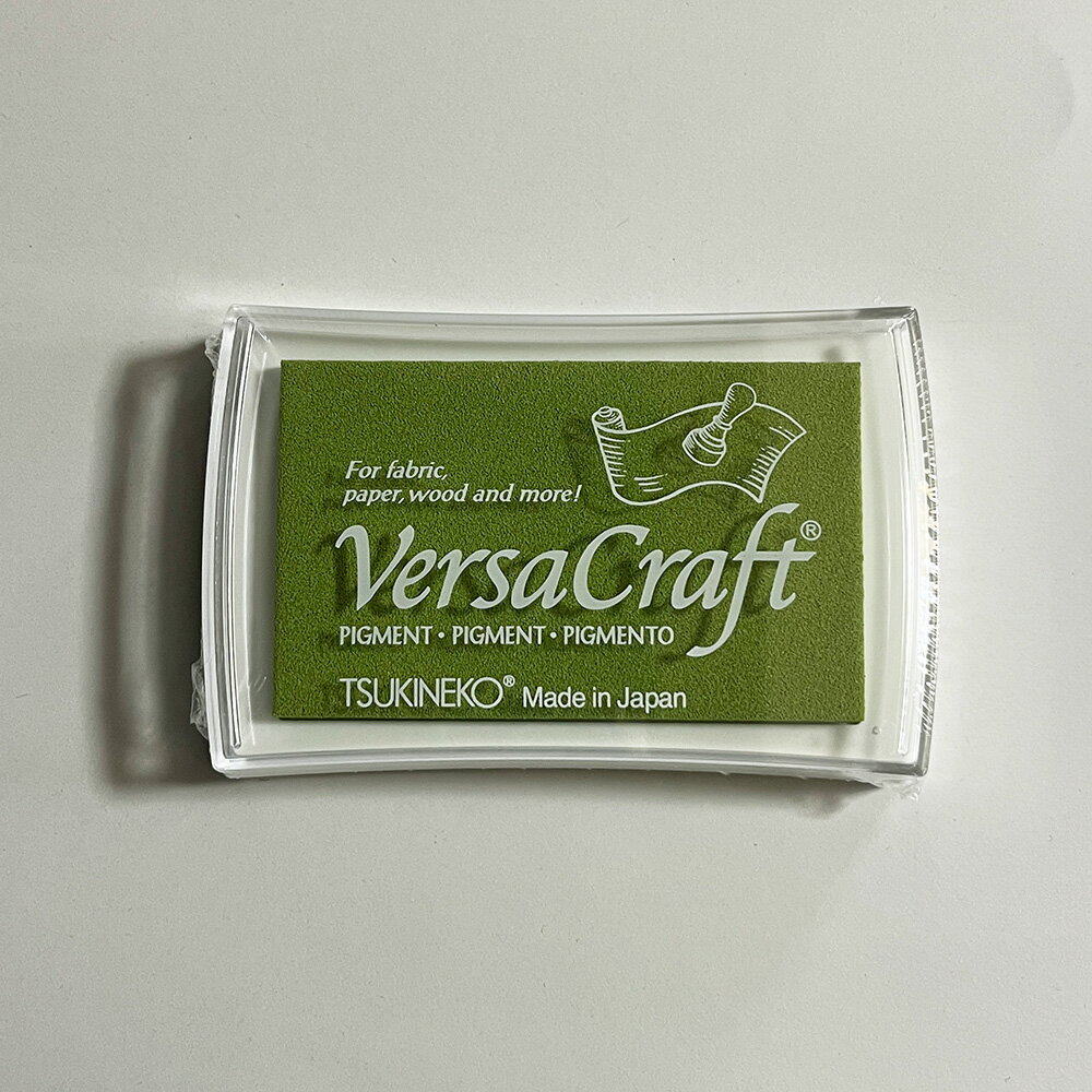 バーサクラフト L ツキネコ 顔料インク ワサビ vk-205 年賀状 クリスマスカード 手作り 親子工作 ハン..