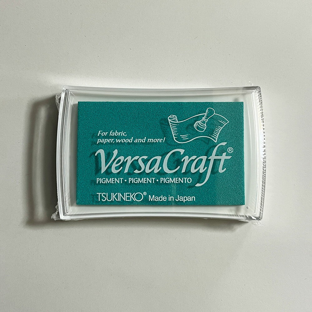 バーサクラフト L ツキネコ 顔料インク アクアマリン vk-206 年賀状 クリスマスカード 手作り 親子工作..