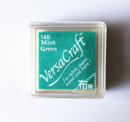 バーサクラフト S ツキネコ 顔料インク Mint Green ミントグリーン vks-140 年賀状 クリスマスカード 手作り 親子工作 ハンドメイド 自由研究 キット