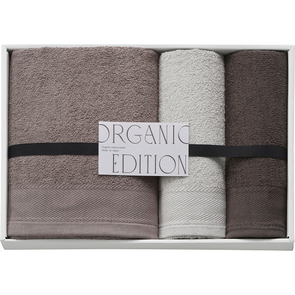 其它 - 送料無料 送料込※沖縄・離島除く オーガニック エディション バス・フェイス・ウォッシュタオルセット OE1040 タオルギフト 香典返しギフト 志 内祝い 出産内祝い 入学内祝い 仏事 法事 法要 お返し 大量注文 法人様対応