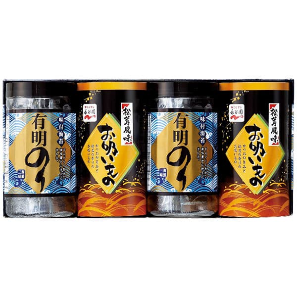 香典返し ギフト 有明のり・永谷園松茸風味お吸い物詰合せ ZFA-20 海苔 食品 奉書 ご挨拶状 偲び草 法事 お供え 忌明け 志 回忌法要 弔事 お返し 日法要 即返し 仏事 社葬 粗供養 神式