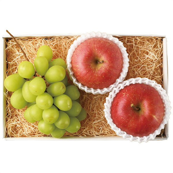 お歳暮 フルーツ 送料無料 メーカー直送 シャインマスカットとサンふじ詰合せ 代引き後払い対応不可品 ..