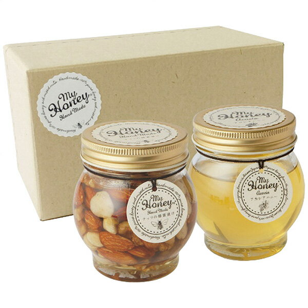 お歳暮 2025 送料無料 送料込※沖縄・離島除く MYHONEY ナッツの蜂蜜漬け＆アカシアハニーセット はちみ..