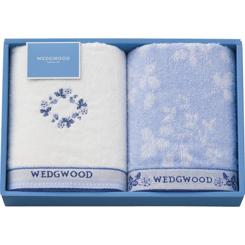 送料無料 送料込※沖縄・離島除く 香典返し ウェッジウッド ワイルドストロベリーブルー フェイスタオル2P TT84303666 内祝い 出産内祝い 結婚内祝い 入学内祝い 快気内祝い 奉書 ご挨拶状 偲び草 法事 お供え 忌明け 志 回忌法要 お盆 弔事 お返し 即返し 仏事