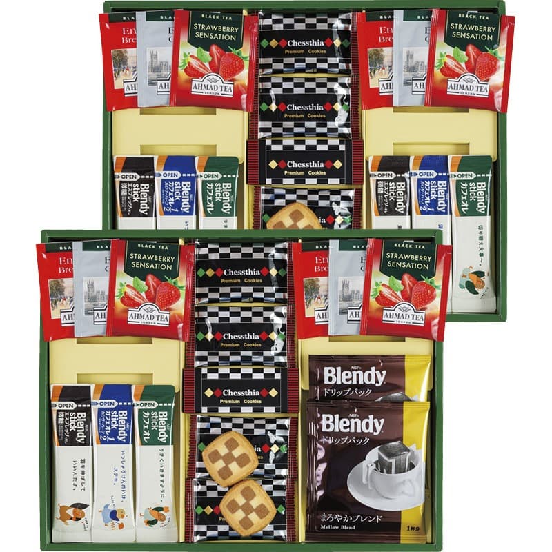 送料無料 送料込※沖縄・離島除く 香典返し ブレイクタイム プレミアムギフト クッキー＆コーヒー＆紅茶..