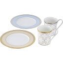 送料無料 香典返し ノリタケ トレフォリオゴールド&プラチナ ペアモーニングセット 4945-57L/M9722 内祝い 出産内祝い 結婚内祝い 入学内祝い 快...