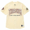 スラッシャー ハフ スラッシャー HUF THRASHER コラボ ベースボールシャツ ベースボールジャージ SKATE スケート STREET ストリート アメリカブランド