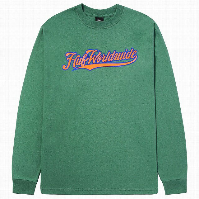 ハフ HUF ロンT 長袖 Tシャツ 緑 グリーン GREEN SKATE スケート STREET ストリート アメリカブランド