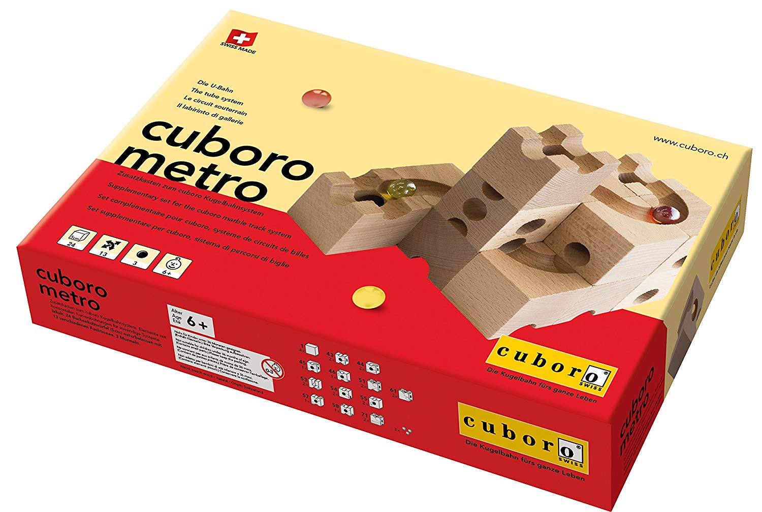 【送料無料】キュボロ メトロ Cuboro Metro（スイス クボロ社） 積み木 木のおもちゃ ピタゴラスイッチ 藤井聡太 並行輸入品/海外正規品