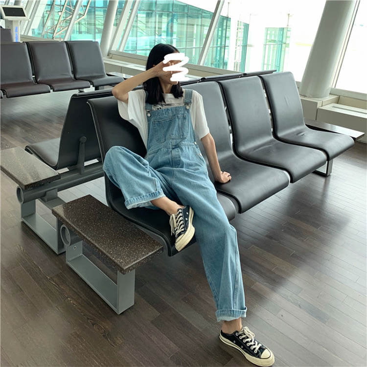 レディース ゆったり ロングパンツ デニムパンツ レディース オーバーオール サロペット デニムサロペット つなぎ デニム おしゃれ 大きいサイズ 春秋 カジュアル 20代 30代 epln-10000868 e-プラン楽天市場店 サンプル画像3
