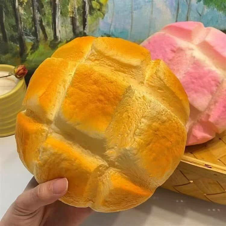 超BIG ごっこ遊び スクイーズ 低反発 水感スクイーズ もちもち ぷにぷに そっくり パン かわいい 大福 おもちゃ 焼きたてパン リラックス 水感スクイーズ おままごと パン屋さん お店屋さん bigサイズ 本物そっくり ブレッド BIG epln-10004258 e-プラン楽天市場店 サンプル画像2