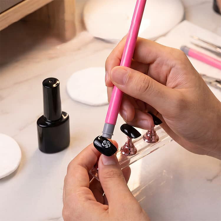 ネイルアートペン 3本セット ネイルスタンプペン 交換式シリコンヘッド スタンピングツール スタンププレート対応 フラワーデザイン用 DIYネイルアートツール サロン 自宅 旅行用 epln-10004870 e-プラン楽天市場店 サンプル画像3