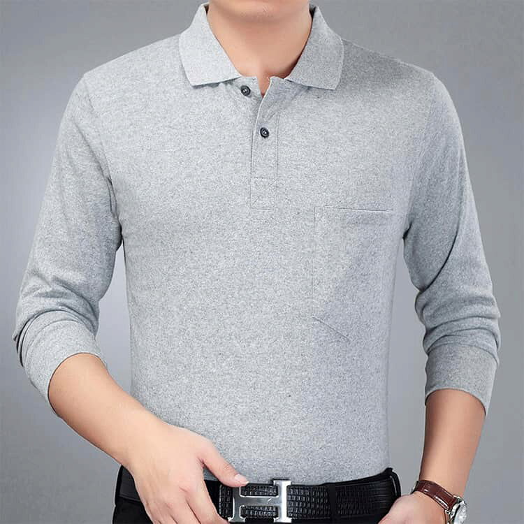 長袖ポロシャツ おじいちゃん 服 入院 シニア メンズ 70代 胸ポケット 長袖 介護 綿混 トップス 無地 ルームウェア 敬老の日 ポロ 長袖tシャツ プレゼント ギフト 秋冬 男性 紳士 高齢者 お年寄り 60代 シニアファッション 90代 80代 ポロトレーナー epln-10005419 e-プラン楽天市場店 サンプル画像2