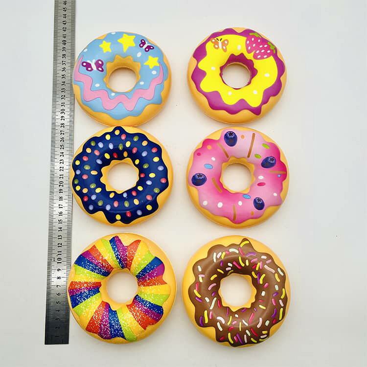 食べ物シリーズ もっちり ドーナツ 柔らかい かわいい ユニコーン スクイーズ スイーツ スクイーズ PU素材 スマイル 低反発 握る玩具 ストレス解消 暇つぶし 不安軽減 感覚おもちゃ epln-10010413 e-プラン楽天市場店 サンプル画像2