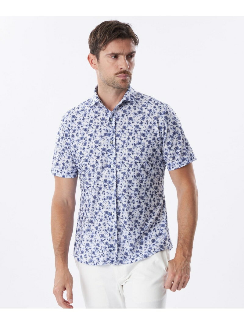 【SALE／25%OFF】フラワープリントメッシュシャツ EPOCA UOMO エポカ トップス シャツ・ブラウス ネイビー ブルー【RBA_E】【送料無料】[Rakuten Fashion]のサムネイル