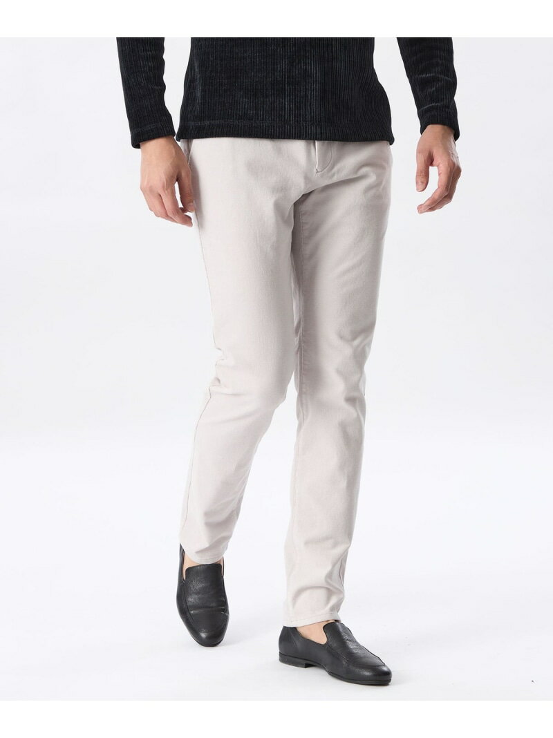 2WAYコーデュロイパンツ EPOCA UOMO エポカ パンツ スラックス・ドレスパンツ ブラック グレー ホワイト【送料無料】[Rakuten Fashion]