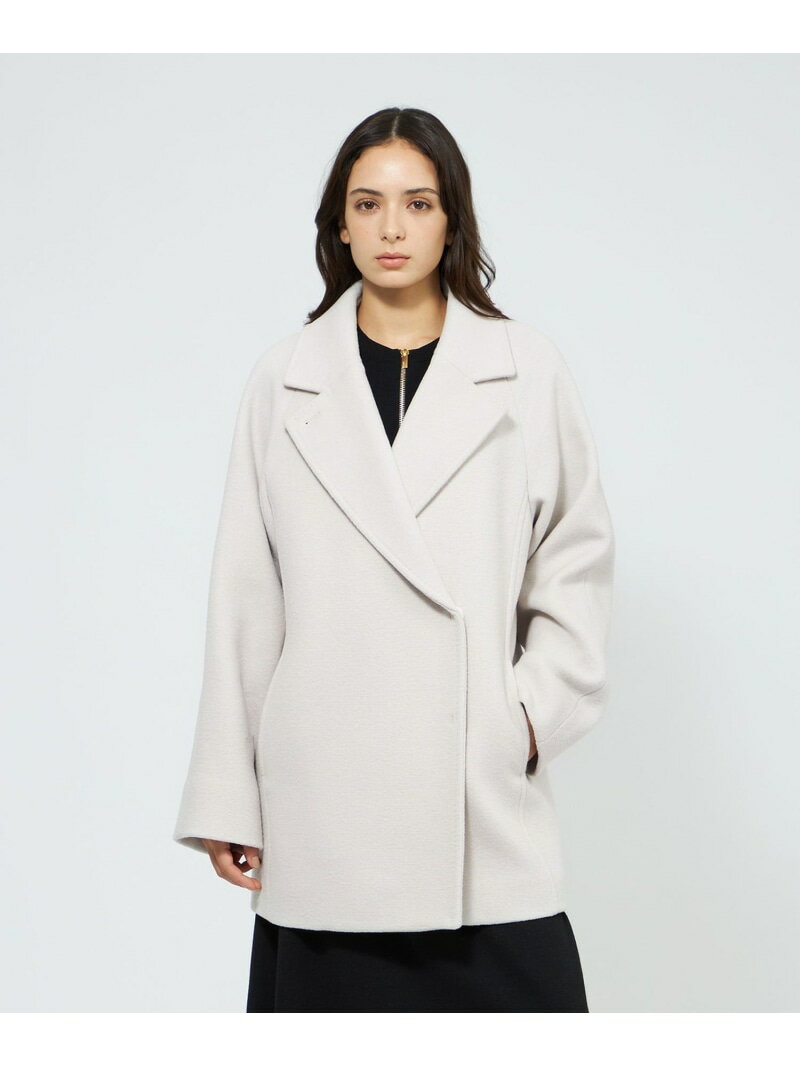 ウールミドルコート EPOCA エポカ ジャケット・アウター その他のジャケット・アウター グリーン ベージュ【送料無料】[Rakuten Fashion]のサムネイル