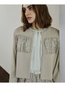【SALE/50%OFF】グロッシーレースコンビ ニットカーディガン EPOCA エポカ トップス その他のトップス ネイビー ブラック ベージュ【RBA_E】...