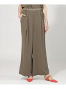 【SALE/30%OFF】バックサテンジョーゼット イージーワイドパンツ EPOCA エポカ パンツ その他のパンツ ブラウン ブラック【RBA_E】【送料無料...