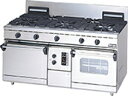 マルゼンNEWパワークックガスレンジ(自然対流オーブン、コンベクションオーブン搭載)型式:RGR-1575XD(旧RGR-1575XC)寸法:幅1500mm 奥行750mm 高さ800mm バック200mm送料:無料 (メーカーより)直送保証:メーカー保証付