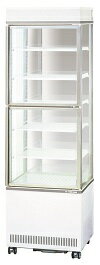 サンデン冷蔵三面ガラスショーケース型式：AGV-G3B400XC寸法：幅554mm 奥行583mm 高さ1843mm送料：無料 (メーカーより)直送保証：メーカー保証付上下、前後扉タイプ