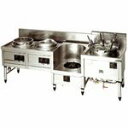 マルゼン内菅式MRシリーズ中華レンジ(自動点火、4口レンジ)型式:MR-564B寸法:幅2250mm 奥行750mm 高さ720mm バック230mm送料:無料 (メーカーより)直送保証:メーカー保証付