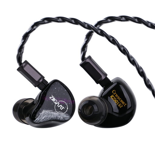 ZiiGaat Crescent インイヤーモニター プレミアム 2DD+2BA ハイブリッド IEM イヤホン、アイソバリック・バス、ヴィンテージ・アナログ・サウンド、3Dプリント樹脂シェル、ミュージシャン/スタジオ向けの着脱式IEMケーブル付き ZiiGaat Crescent インイヤーモニター プレミアム 2DD+2BA ハイブリッド IEM イヤホン、アイソバリック・バス、ヴィンテージ・アナログ・サウンド、3Dプリント樹脂シェル、ミュージシャン/スタジオ向けの着脱式IEMケーブル付き