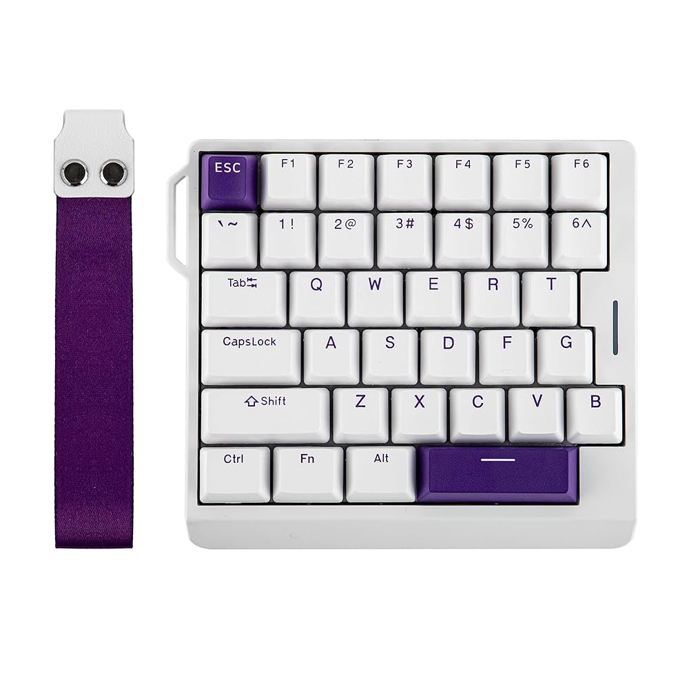 Rakuten - 【送料無料】EPOMAKER HE30 左手デバイス 片手キーボード ラピトリ ホール効果 8Kポーリングレート 0.125ms SOCD＆スナップキー アクチュエーションポイント 調整可能 磁気スイッチ RGBバックライト カスタムソフトウェア Windows ゲーマー用 有線ゲーミングキーボード