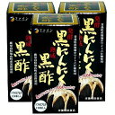 (送料無料)ファイン 発酵黒にんにく黒酢(3本セット) サプリメント 健康維持 サプリ 生活習慣 ギフト プレゼント 包装ラッピング可(有料)