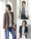ひんやりリネン使いテーラージャケット...