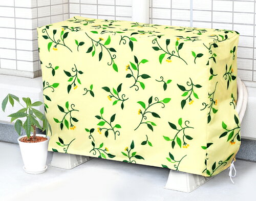 リーフ柄　エアコン室外機カバー