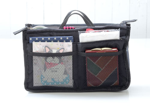 バッグインバッグ　ブラック