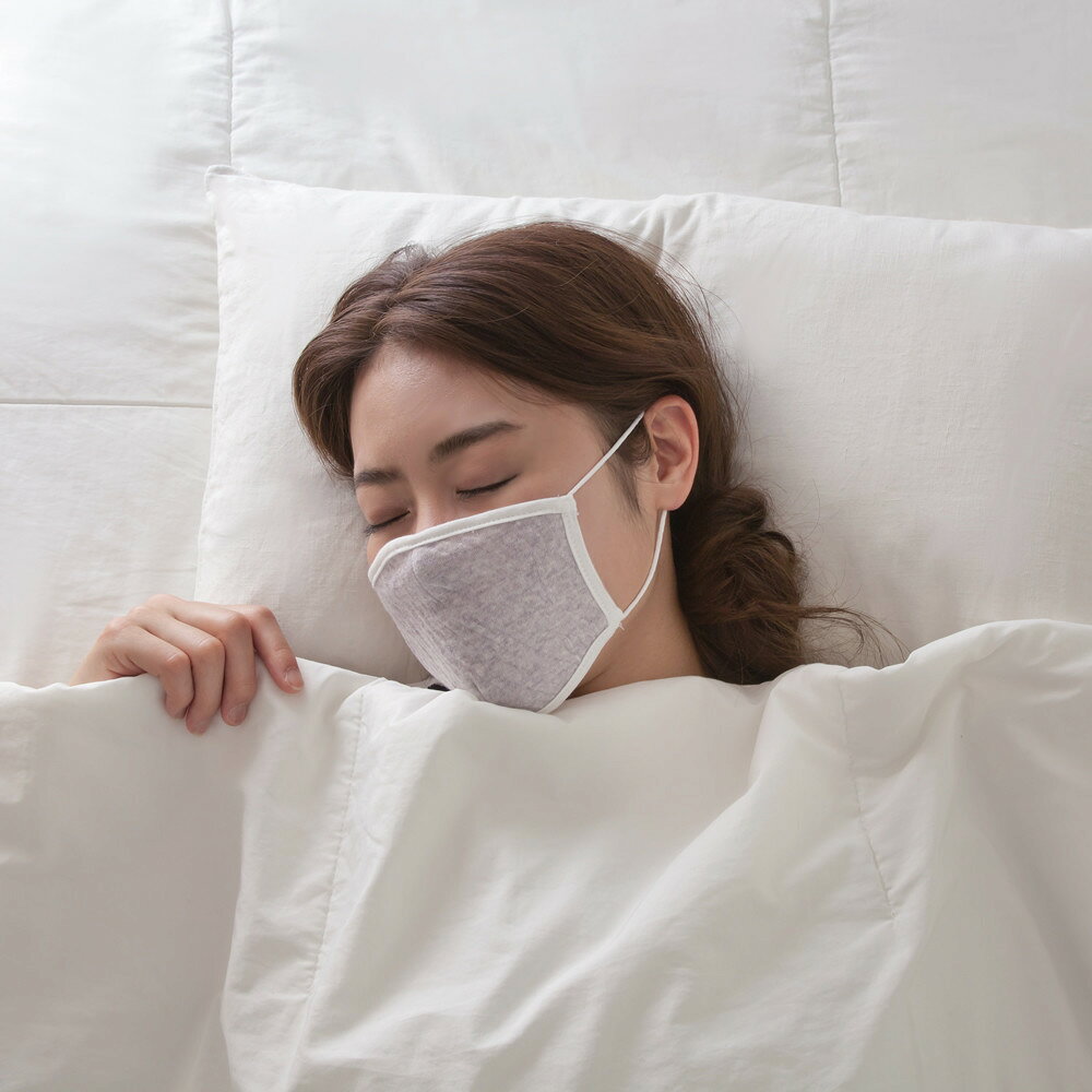 ボタニカルオーガニックコットン 小顔効果のおおきめマスク　ラベンダー【メール便配送・代引不可】 eps-10009807 雑貨アイディ屋 サンプル画像2